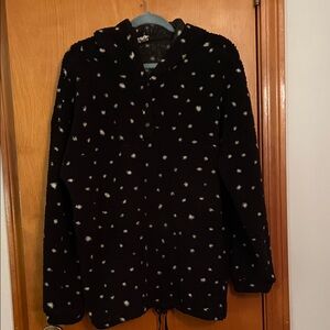 Black and White Polka Dot Women's Hoodie